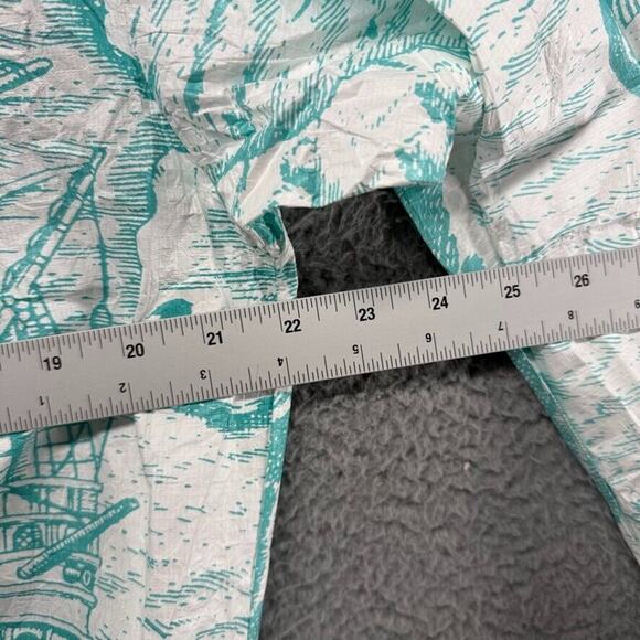 Vintage Columbus Marathon Jacket Mens Medium White Blue All Over New Balance 90s - Picture 5 of 9